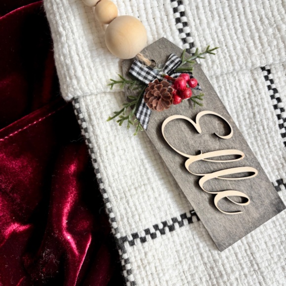 CUSTOM GIFT TAGS HOLIDAY NAME TAGS TABLE SETTING STOCKING TAGS HANUKKAH - Picture 2 of 7